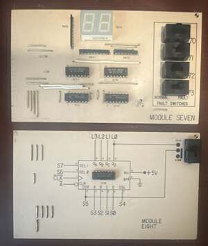 Module Seven and Module Eight Electronics Training Board Set